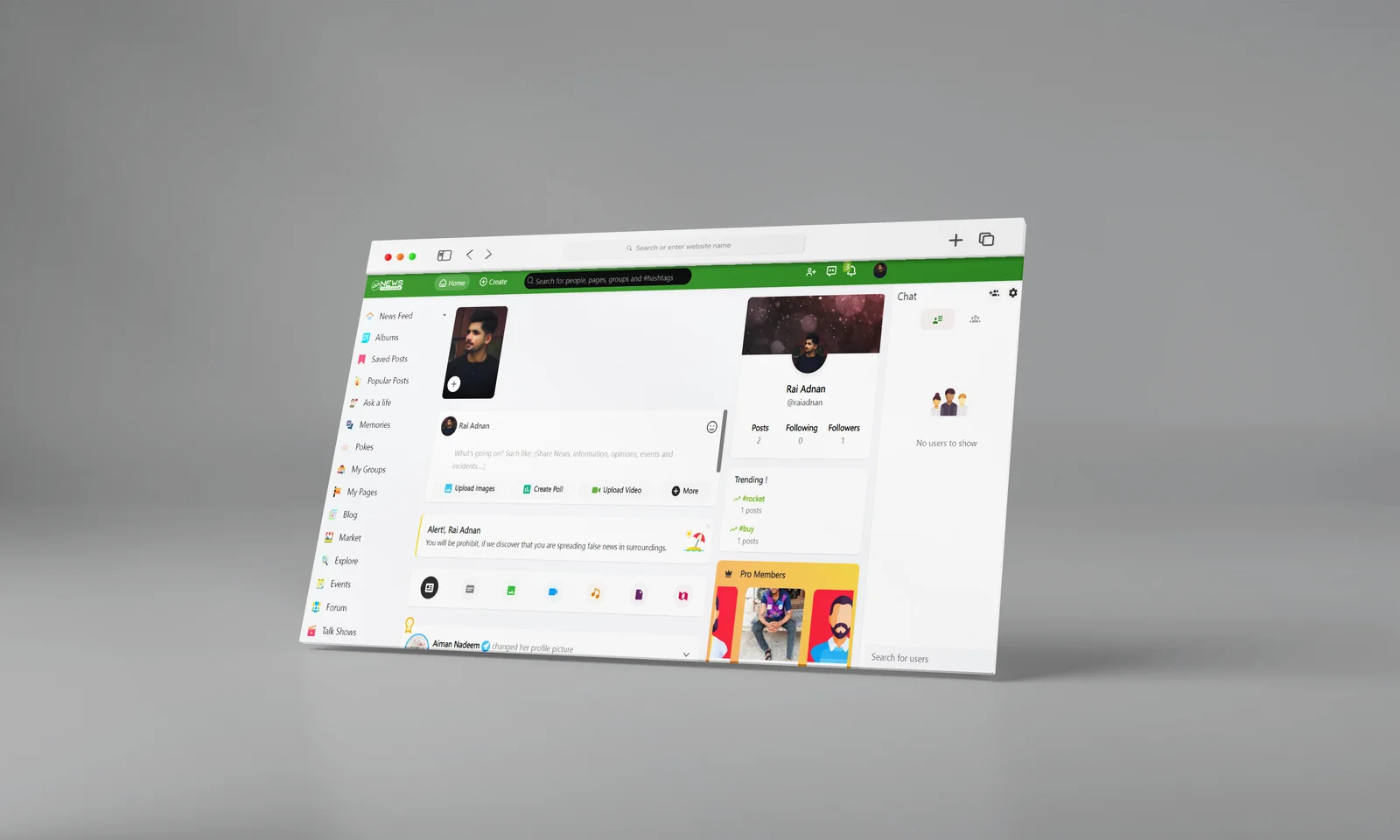 Newspostinger — screenshot 2
