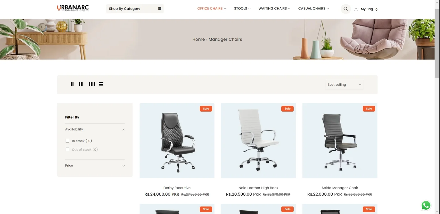 UrbanArc Furniture Store — screenshot 2